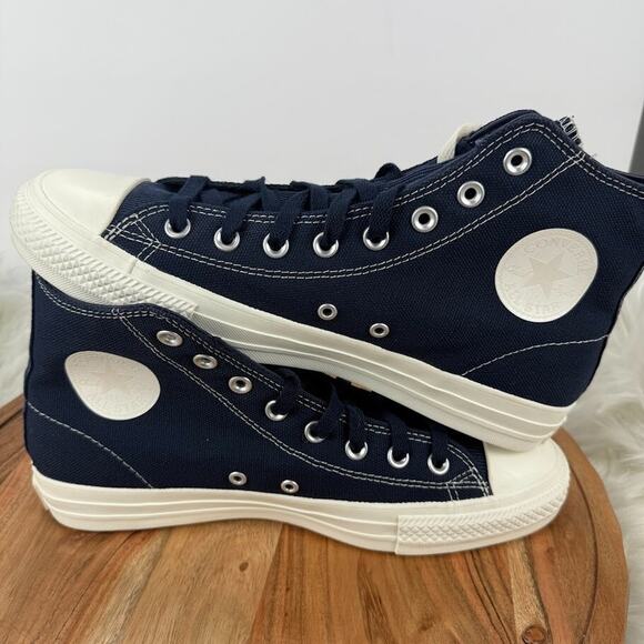 Converse Chuck Taylor Pro Hi Obsidian Skate Shoes Canvas Men Sz 9 Casual Blue - Picture 1 of 12